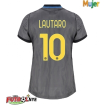 Camiseta Inter Milan Lautaro Martinez #10 Tercera Equipación para mujer 2026-27 manga corta